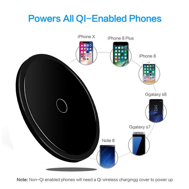 round shape wireless charger 10W round shape wireless charger 10W