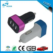 3 Multi Port Car Charger สำหรับสมาร์ทโฟน