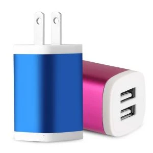 ที่ชาร์จติดผนังแบบ Dual USB แบบพกพาสำหรับโทรศัพท์