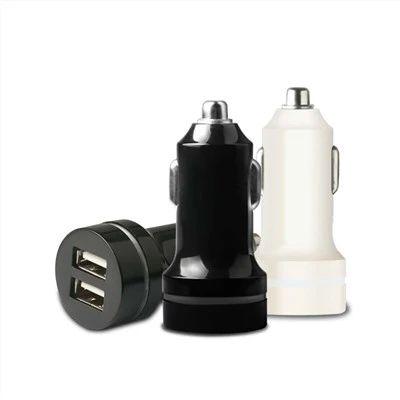 ที่ชาร์จในรถยนต์ Dc12-24v Dual USB 2.4a พร้อมวงแหวนไฟ Led